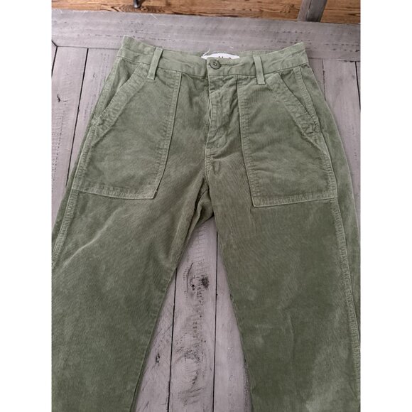 AMO Green Corduroy Pants Size 24 - Picture 4 of 5